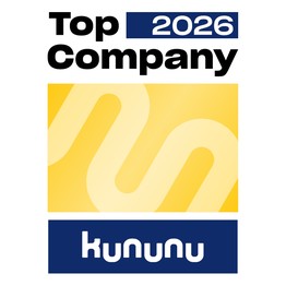 Das Bild zeigt das Siegel des kununu Top Company Awards.