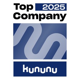 Das Bild zeigt das Siegel des kununu Top Company Awards.